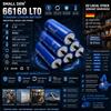 SMALL DEN Batteria al Titanato di Litio Yinlong 2.3V 45Ah LTO 66160 Grado A, Scarica 10C, 25000 Cicli, Fai da Te 12V 24V per Solare, Camper, Auto, Audio - Spedizione da Magazzino EU Senza Tasse