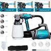 Parrior Pistola a spruzzo elettrica da 1300 ml, 800 W, HVLP, con 4 ugelli e 3 modelli di spruzzatura per recinzioni, pareti di casa, mobili, armadi, casette da giardino, fai da te, pittura domestica