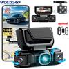 WDSZKMYF Nuovo Registratore Auto DVR 4CH a 360 Gradi HD 1080P con WiFi, Dashcam con Monitoraggio Parcheggio 24h, Telecamera Anteriore e Posteriore