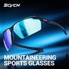 SCVCN Occhiali da sole alla moda SCVCN per uomo, occhiali da trekking, occhiali sportivi, occhiali da ciclismo, protezione UV400, per MTB, bici, sport, caccia, guida