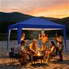 Gazebo Pop-Up 3x3m con 3 Livelli di Altezza Regolabile, Tenda Pieghevole Impermeabile 420D con Protezione UV per Giardino, Spiaggia, Mercato