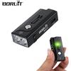 BORUiT A1 Torcia LED Portachiavi Mini Torcia Tascabile 580Lm Ricaricabile USB con Clip e Luce Magnetica per Campeggio