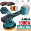 OWJHE Lucidatrice per Auto 1000W, 8 Velocità, Macchina Elettrica Senza Fili per Lucidatura, Ceratura Metallo e Levigatura Legno, Compatibile con Batteria Maktita 18v