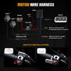 UNI-SHINE UNISHINE Faro da Lavoro a LED da 5 Pollici, Luci Fendinebbia Abbaglianti/Anabbaglianti, Lampada di Guida per Moto BMW R1200GS R1250GS F800 F850 F900, SUV, ATV, UTV, Camion, Uso Fuoristrada