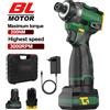 GECOFEER Avvitatore Elettrico Brushless 200N.m, Trapano a Batteria 16.8V, Batteria Ricaricabile 2000mAh, Utensile Elettrico Esagonale