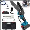 Vremota Motosega Elettrica a Batteria da 6 Pollici 3000W, Sega a Catena Portatile per Giardino e Taglio Legna, Utensile Elettrico Compatibile con Batteria Makita 21V