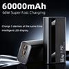 cohana Power Bank da 60000mAh, Caricabatterie Super Veloce da 66W, Caricatore Portatile ad Alta Capacità, Disponibilità Locale, Idea Regalo, Compatibile con Android e iOS