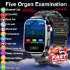 GUHUAVMI Nuovo Smartwatch ECG per Uomo e Donna, Diagnosi della Salute, Monitoraggio degli Organi, Analisi Corporea, Pressione Sanguigna, Ossigeno nel Sangue, Grasso nel Sangue, Acido Urico, Monitoraggio della