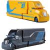 TAKARA TOMY Pixar Cars: Camion Contenitore Storm Jackson e Modellini Auto in Lega di Lightning McQueen, Scala 1/55, Regali Die-Cast
