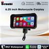 Srnubi Schermo di Navigazione GPS per Moto da 6,25 Pollici IP67 Impermeabile, Touch Screen con Doppio Bluetooth Wireless, Apple CarPlay e Android Auto, Display per Moto con Sistema di Monitoraggio