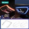 YaLumei Luce d'ambiente in cristallo per portiera auto / Cornice luce di lettura per tetto per Mercedes Benz Classe C S E W206 W214 W223 CLE GLC X254 EQE EQS