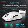 Ajazz Mouse da Gaming Wireless Tri-Mode AJAZZ AJ159 V2, Ultra-Leggero 54g, Sensore PAW3395, Batteria Rimovibile a Sostituzione Rapida, Switch Hot-Swap, 32000DPI a Bassa Latenza per Gaming su PC e Ufficio