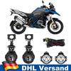 NONE 1 Paio Nuovi Fari LED Ausiliari per Moto con Interruttore, Cablaggio e Staffe di Montaggio per BMW R1200GS F750GS F800GS F850GS F650GS K1600, 40W 6000K, Alta Qualità, Impermeabili, Resistenti agli