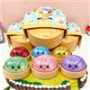 Bandai Glitter Dumpling Squishy ULTRA RARE Gold Glitter Hidden Edition Dumplings Sensory Steamer Soft TPR Dough Ball for Stress Relief