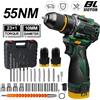 OWJHE Trapano Elettrico al Litio 55N.M, Avvitatore Elettrico Brushless, Set di Utensili con 23+1 Impostazioni di Coppia, Accessorio Multifunzionale per Fai-da-Te, Utensili Elettrici