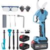 GECOFEER Forbici Elettriche Telescopiche Senza Fili da 50MM, Attrezzo da Giardinaggio Compatibile con Batteria Makita 21V