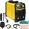 DWiusty Saldatrice Inverter DWiusty 250A 220V IGBT Elettrica con Display LCD, Porta Elettrodo, Maschera e Kit Fai-da-te Mini Saldatrice Rossa