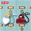 POP MART 【EU EXCLD】POP MART THE MONSTERS Hair Salon Series - Ciondolo Blind Box 1PC/6PCS Mystery Box da Collezione LABUBU Regalo