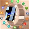 LAXASFIT Smartwatch con Display HD da 1,83 Pollici, Chiamate Bluetooth, Assistente Vocale, Quadranti Personalizzabili, Notifiche Messaggi, Fitness Tracker