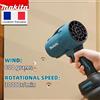 Makita Soffiatore Elettrico Portatile Makita 30000RPM Senza Spazzole ad Alta Potenza, Ventilatore Turbo per Neve, Foglie e Polvere, Compatibile con Batteria 18V