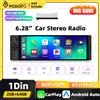 Podofo 2G+64G Wireless 1DIN Carplay Android Auto Radio Multimediale per Auto GPS WIFI Mirror Link EQ Sound Player Apparecchiatura Stereo Universale per Auto