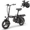 SINOHON Monopattino Elettrico Pieghevole Sinohon M3, Motore 500W, Batteria 36V 10.4Ah, Velocità Massima 30Km/H, Autonomia 40Km, Pneumatici Larghi 14'', E-Bike Portatile da Città