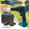 Magnitt Pistola Rivettatrice Elettrica Senza Fili Brushless 720W 2.4~4.8MM, Utensile Automatico per Rivettatura a Inserto per Batteria Makita 18V
