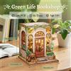 CUTEBEE Casa in Miniatura Fai da Te per Adulti, Serie City Walk, Puzzle 3D in Legno con Luce Calda, Decorazione per Libreria, Kit Artigianale Antistress, Regalo Hobby per Natale