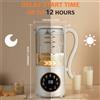 NONE Frullatore Multifunzione, Macchina per Latte di Soia da 1400ml, Funzionamento Silenzioso, 16 Lame in Acciaio Inox, Schermo Touch LED, Timer 12 Ore