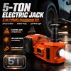 NONE Spedizione gratuita Veloce Gru Idraulica Paranco per Auto Cric per Auto Elettrica 5T Pompa Gonfiabile Incorporata LED Luce per Auto Cric SUV Camion Cambio Pneumatici 450mm Chiave Motore Hot EU Locale