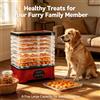 NONE Essiccatore Elettrico Multifunzione a 8 Strati con Timer Sicuro 72H, Facile da Pulire, per Frutta Essiccata e Snack per Animali Domestici