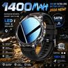 GUHUAVMI Nuovo Smartwatch Militare 2026 con Batteria da 1400mAh, Display da 1,7 Pollici, Vetro Zaffiro, Impermeabile 5ATM, Torcia, Chiamate Bluetooth e Funzioni Sportive