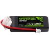 OVONIC Batteria LiPo Ovonic 2S 450mAh 100C 7.4V con Connettore PH2.0 per Camion RC, Truggy, Buggy, Carri Armati e Auto RC