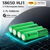 Batteria 18650 3500mAh INR18650-MJ1 3.7v, batteria ricaricabile 18650 3.7V