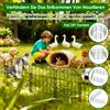 NONE 10 Pezzi Pannelli Recinzione da Giardino in Metallo Antiruggine Senza Scavo 61x33cm, Recinzione Decorativa per Giardino, Barriera per Animali Domestici, per Cani, Aiuole, Bordure per Patio e Giardino,