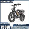 NONE Bicicletta Elettrica Headeer BK20 con Motore da 750W, Potenza di Picco 1500W, Batteria 48V20AH, Pneumatici Fat da 20 Pollici, Lunga Autonomia per Pendolarismo Urbano e Fuoristrada