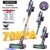 Vortisys Aspirapolvere Senza Fili 70KPA/500W, Aspirapolvere Verticale con Display LED, Spazzola Anti-Groviglio, Contenitore per la Polvere da 1,3L, 3 Modalità di Aspirazione, Filtrazione a 5 Strati, per Peli