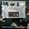 FIIO GIGAS1 Amplificatore per cuffie ad alta potenza di classe AB, design a transistor discreto, potenza di uscita bilanciata di 4600 mW, 4,4 mm/3,5 mm