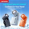 Lenovo Ventilatore Portatile Lenovo Q88 ad Alta Velocità, Multifunzione con Clip da Cintura, Ventilatore da Tavolo, Batteria da 2400 mAh, Mini Ventilatore con Display Digitale