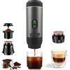 NONE Macchina da Caffè Portatile da 80ml con 20 Bar di Pressione, Autoriscaldante, Ricaricabile, con Display LED