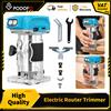 NONE Podofo 800W Fresatrice Elettrica per Legno Senza Spazzole, Rifilatrice per Bordi, Incisione e Scanalatura, Utensile per Intaglio di Precisione, Scanalatura, Rifilatura Bordi, Modellatura, Lavorazione