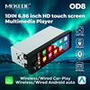 MEKEDE OD8 6.86" 1280*480 1 Din Lettore MP5 Autoradio Wireless Carplay Android Auto Lettore Multimediale 1Din FM Autoradio Stereo Supporto Telecamera AUX USB Type-C Plug Autoradio