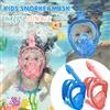 XIAOTREE Maschera Subacquea per Bambini Antiappannamento, Antinfiltrazione, Design in Silicone Morbido, Facile da Indossare, Maschera Subacquea Integrale a 360° ° Panoramico