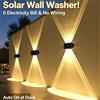 KDULIT Lampada Solare da Parete per Esterni, Impermeabile, LED, per Recinzioni da Giardino, Illuminazione Decorativa a Energia Solare, per Strade, Patio e Paesaggi