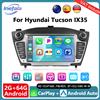 Podofo Wireless CarPlay Android Auto Lettore multimediale per auto per Hyundai Tucson IX35 2009-2015 2G+64G 7'' HD Touch Screen Autoradio Radio BT GPS Radio Android FM Sistemi per auto intelligenti