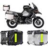 JVSYK Bauletto Moto in Alluminio 45L, 55L, 65L, Baule Posteriore Impermeabile per Casco, Valigia Portaoggetti Posteriore, Bauletto Attrezzi a Sgancio Rapido