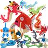 Aoger Peluche Pokémon: Magikarp, Gyarados, Caterpie, Mudkip, Charizard, Rayquaza - Bambole di Peluche da Collezione, Simpatici Personaggi Anime, Regalo