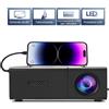 NONE Mini Proiettore, Giallo E Bianco, Mini Proiettore 1080P Full Hd Proiettore Led Mini Video Proiettore Per Riunioni Di Famiglia, Campeggio, Compatibile Con Hdmi, Usb, Audio, Scheda Tf