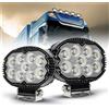 BraveWAY 2PCS Nuovo Faro da Lavoro LED Ovale da 5,5 Pollici 6500K Luce Bianca a Fascio Diffuso per Camion Trattori Illuminazione Agricola 12V 24V Uso Fuoristrada