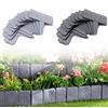 NONE Bordo per Giardino in Plastica Effetto Pietra, Recinzione Flessibile a Incastro per Aiuole, Sentieri e Decorazione Paesaggistica, Set da 2,5m/5m/7,5m/10m